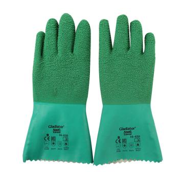 Ansell/安思尔 天然橡胶全涂层手套，16-650-9，Gladiator系列 粗糙表面，1副