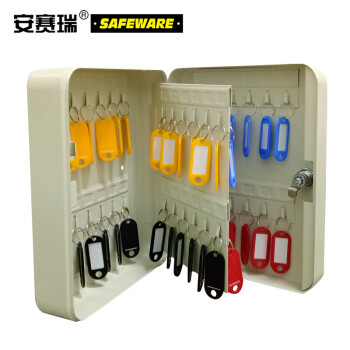 SAFEWARE/安赛瑞 钥匙箱-48位，白色粉末喷涂钢板，250×200×75mm，15459
