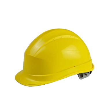 DELTAPLUS/代尔塔 安全帽，102008-JA，抗紫外线安全帽 黄 旋钮式（不含下额带）