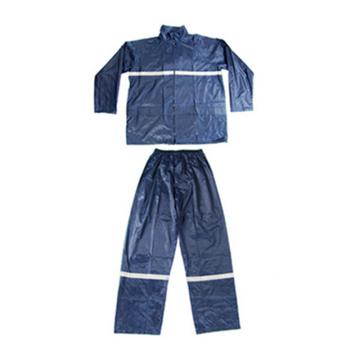 DELTAPLUS/代尔塔 分体式雨衣，407004-M，EN400RE 涤纶分体雨衣 藏青色