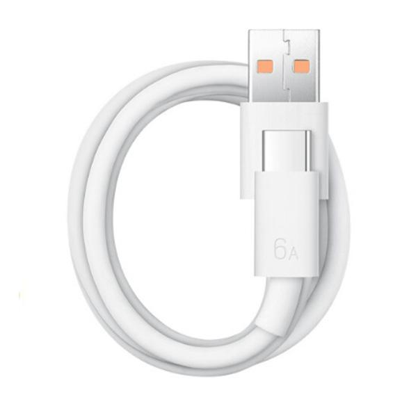 HUAWEI/华为 原装6A数据线,CC790 USB Type-A转USB Type-C/1m线长/支持66W（11V6A）白色