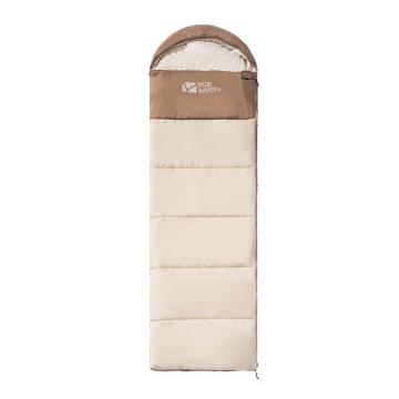 牧高笛 可拼接保暖室内露营单人隔脏棉睡袋,2.2KG祥云系列 浅沙色（右）