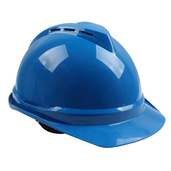 MSA/梅思安 V-Gard PE豪华型安全帽 ,10172516 ,蓝 超爱戴帽衬 D型下颏带