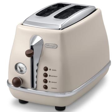 delonghi/德龙 复古系列多士炉 ,甜蜜奶油色 CTO2003.VBG