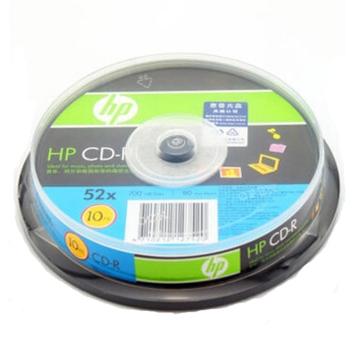 HP/惠普 光盘 ,CD-R 700MB/52X 10片筒装 空白刻录盘