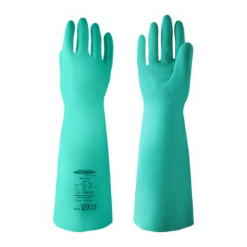 LANLANG/兰浪 丁腈橡胶手套 ,掌部厚度0.58mm ,绿色 ,SR145-9