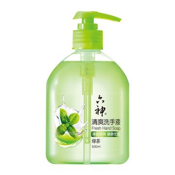 LIUSHENG/六神 清爽洗手液（绿茶） ,清新舒爽 500ml