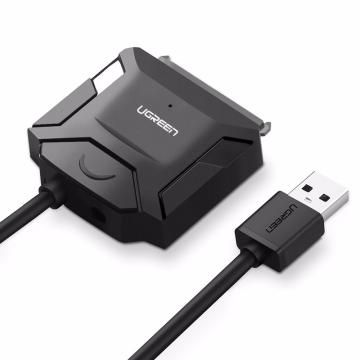 UGREEN/绿联 USB3.0转SATA转换器 ,USB硬盘易驱线 支持2.5寸、3.5寸SATA硬盘 CR108（20231）0.5m