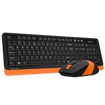 A4tech/双飞燕 ,FG1010 无线键盘鼠标套装 橙色