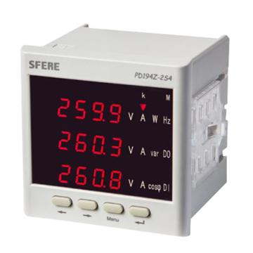 sfere/斯菲尔 三相四线多功能电能表 ,PD194Z-2S4+ 输入AC380V AC 5A 开孔尺寸111*111