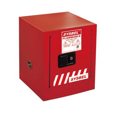 SYSBEL/西斯贝尔 可燃液体安全柜 ,CE认证 ,4加仑/15升 ,红色/手动 ,不含接地线 ,WA810040R