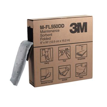 3M 折叠式维修保养型吸收棉，12.5×1520cm，M-FL550DD（70070408771），3盒/箱