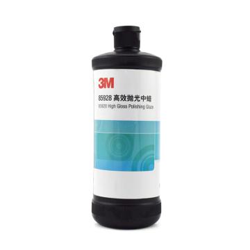 3M 85928机用高效抛光中蜡，XH-0038-0527-8，900ml/瓶