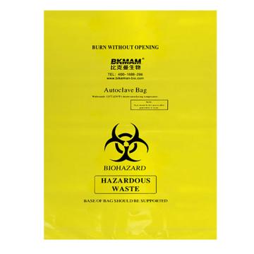 BKMAM/比克曼生物 耐高温生物安全袋（PE复合膜材质），黄色，61*81cm，110107016，50个/袋，10袋/箱