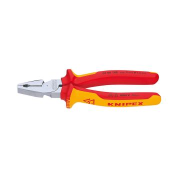 KNIPEX/凯尼派克 Knipex 钢丝钳，180mm绝缘省力型，02 06 180