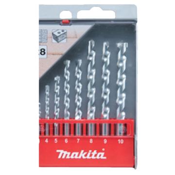 makita/牧田 砖墙用冲击钻头，3/4/5/6/7/8/9/10mm，8件套，D-41791