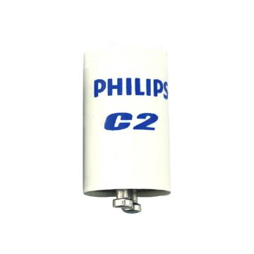 PHILIPS/飞利浦 标准型荧光灯启动器 启辉器，C2 用于双管串联220-240V/110-130V, 4-22W