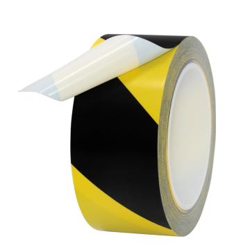 SAFEWARE/安赛瑞 地板划线胶带，高性能自粘性PVC材料，50mm×22m，黄/黑，14324