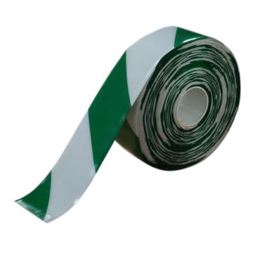 SAFEWARE/安赛瑞 重载型划线胶带，1mm厚PVC基材，50mm×30m，绿/白，11756