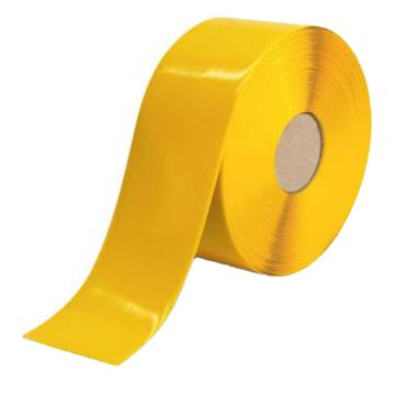 SAFEWARE/安赛瑞 重载型划线胶带，1mm厚PVC基材，100mm×30m，黄色，15101