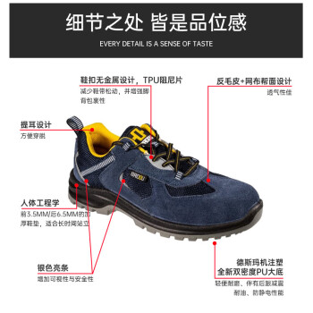 霍尼韦尔 39 巴固X1S系列蓝色EH电绝缘安全鞋 SHX1S23503