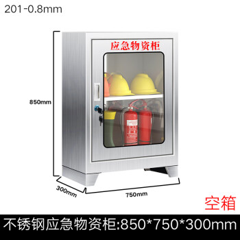 CNMF/谋福 应急物资柜 火灾逃生消防器材微型消防站 迷你型应急物资柜201不锈钢（单独空箱） 100038573619