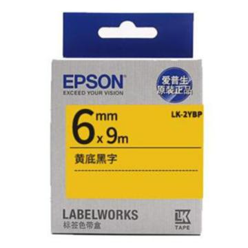 Epson/爱普生 标签色带 黄底黑字 6mm