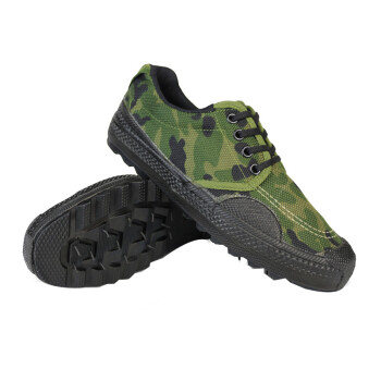 CNMF/谋福 户外迷彩作训鞋 军鞋 劳保解放鞋 耐磨帆布鞋民工工地胶鞋 迷彩小花款 40码 8526 100001748303