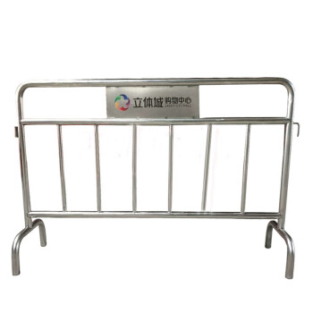 CNMF/谋福 不锈钢铁马护栏 不锈钢隔离栏 移动隔离广场地铁围栏景区围栏定制收费( 201不锈钢加横管1.2米*2米 )567 100010711116