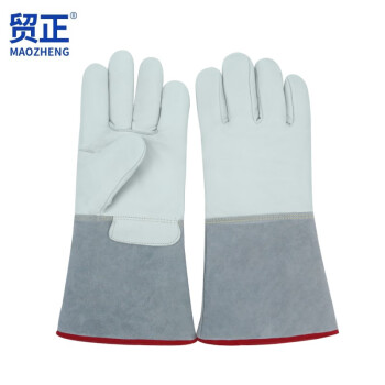 贸正医疗 牛皮耐低温液氮手套36CM 独立装