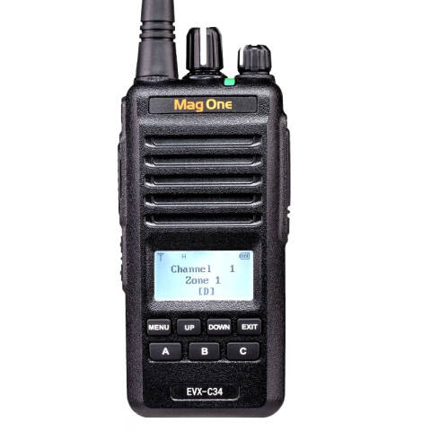 摩托罗拉/Motorola 数字对讲机，Mag One EVX-C34 DMR数字对讲机 数模兼容 防水防水，适工厂，工地等 ：1台Mag One EVX-C34