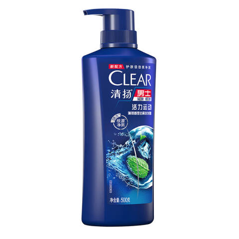 CLEAR/清扬 洗发露 男士去屑活力运动薄荷香型 500g