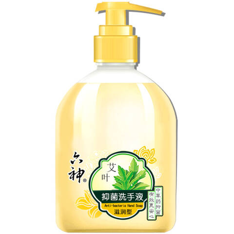 LIUSHENG/六神 艾叶抑菌洗手液（滋润型） 20381艾叶植物抑菌易冲洗 500ml