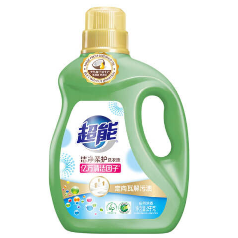 超能 洗衣液 洁净柔护自然清香 3.5kg