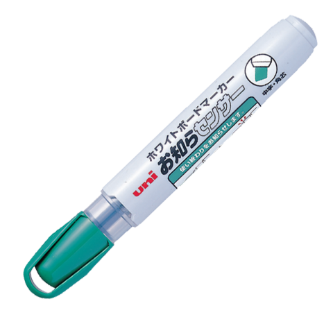 UNI 三菱斜头易擦白板笔 粗5.0mm（10支/盒） PWB-120绿色