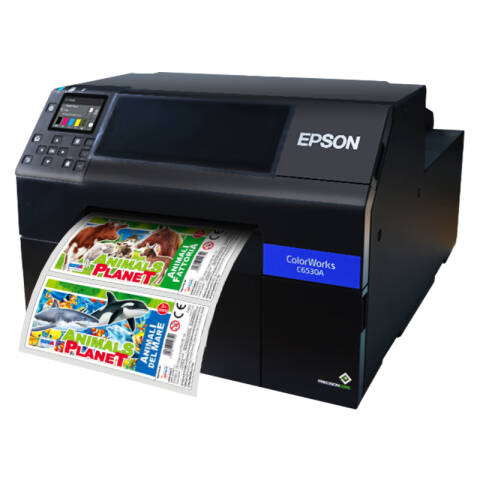 Epson/爱普生 工业彩色标签打印机 自动剥离 桌面型数码标签印刷机