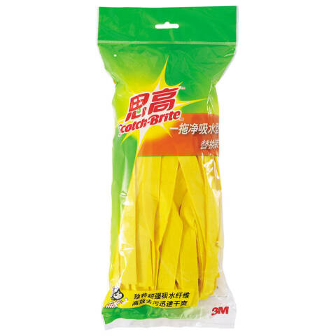 3M 思高新一拖净吸水型替换装 XY003819261黄色 套