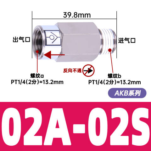 SMC 单向阀 AKB03B-03S