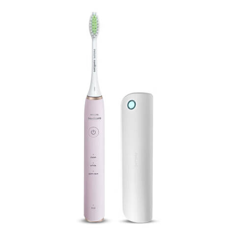 PHILIPS/飞利浦 成人声波震动电动牙刷 sonicare亮白系列HX2461/04蔷薇粉 台