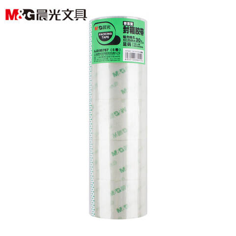 M&G/晨光 普惠普透封箱胶带，AJD95787 60mm*30y*5卷/筒