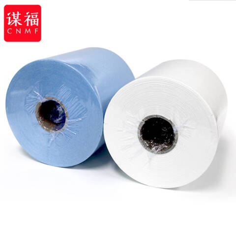 CNMF/谋福 8266 工业无尘擦拭纸 吸油纸无尘纸大卷纸静电除尘纸 500张/卷 （大卷纸 蓝色款） 7195178