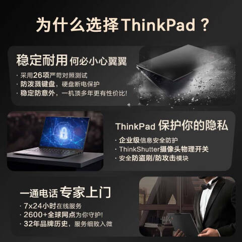 联想Lenovo 笔记本电脑，T14P I9-13900H/16G/512G /W11H/集显/2.2K屏/2年上门
