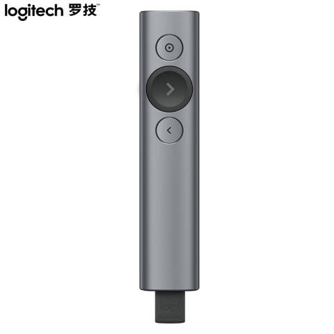 罗技Logitech 无线演示器，spotlight 翻页器 非激光笔 放大聚焦液晶屏可显