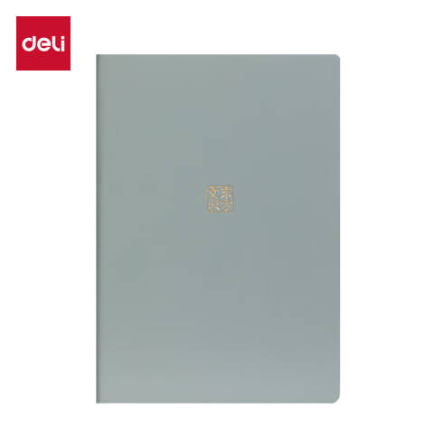 得力deli DF710东方文彩皮面本210mmx143mm120张(鹤灰(灰))(本)