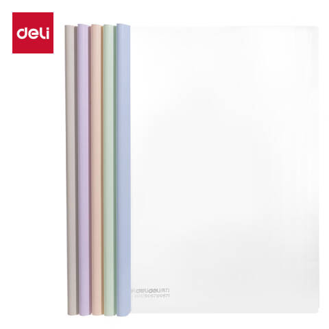 Deli/得力 PP671_果冻晴天3_抽杆夹A4背宽10mm(混)(个)