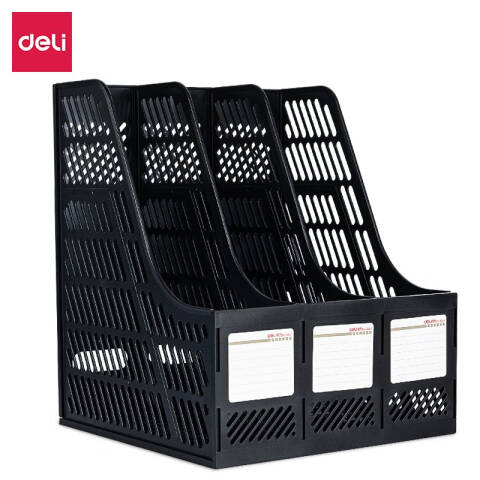Deli/得力 9847三联文件框(黑色)
