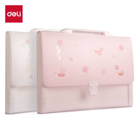 Deli/得力 72543光樱下13格风琴包(樱花混)(个)