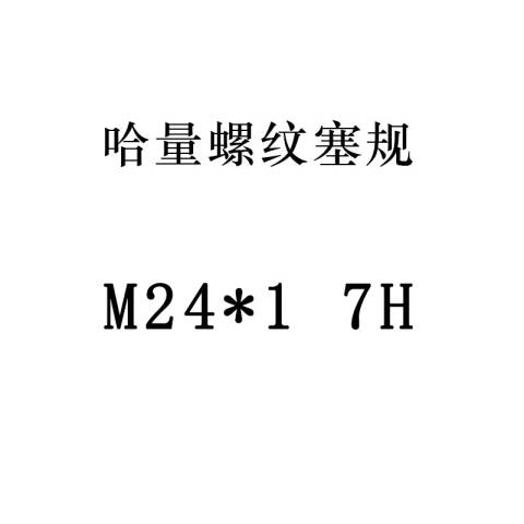 links/哈量 螺纹环塞规 M24*1-7H 不含第三方检测