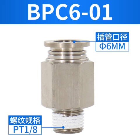 AirTAC/亚德客 直通管接头 BPC601