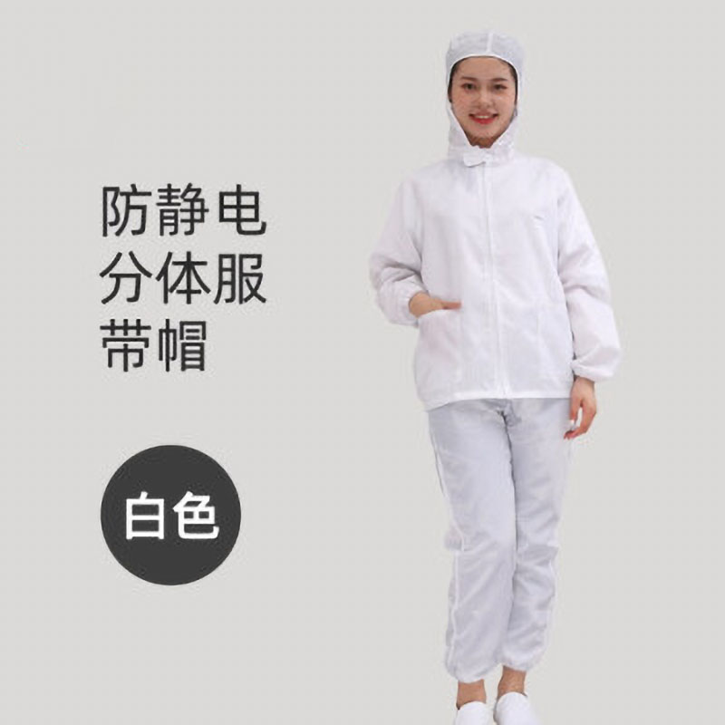 贸正医疗 防静分体（带帽）MZJD-04 白色（M-4XL) 独立装
